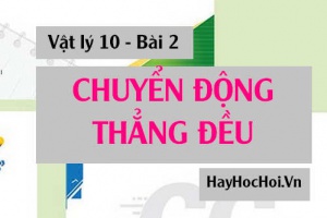 Chuyển động thẳng đều: Phương trình, Đồ thị tọa độ thời gian - Vật lý 10 bài 2